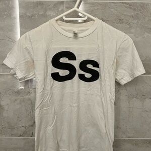 American Apparel White T-shirt with Letter S - size XS